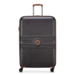 Delsey Flanerie SE 82cm Chocolate expandable polycarbonate XL check-in suitcase