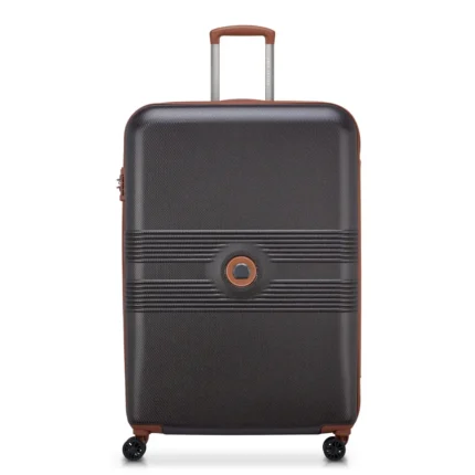 Delsey Flanerie SE 82cm Chocolate expandable polycarbonate XL check-in suitcase