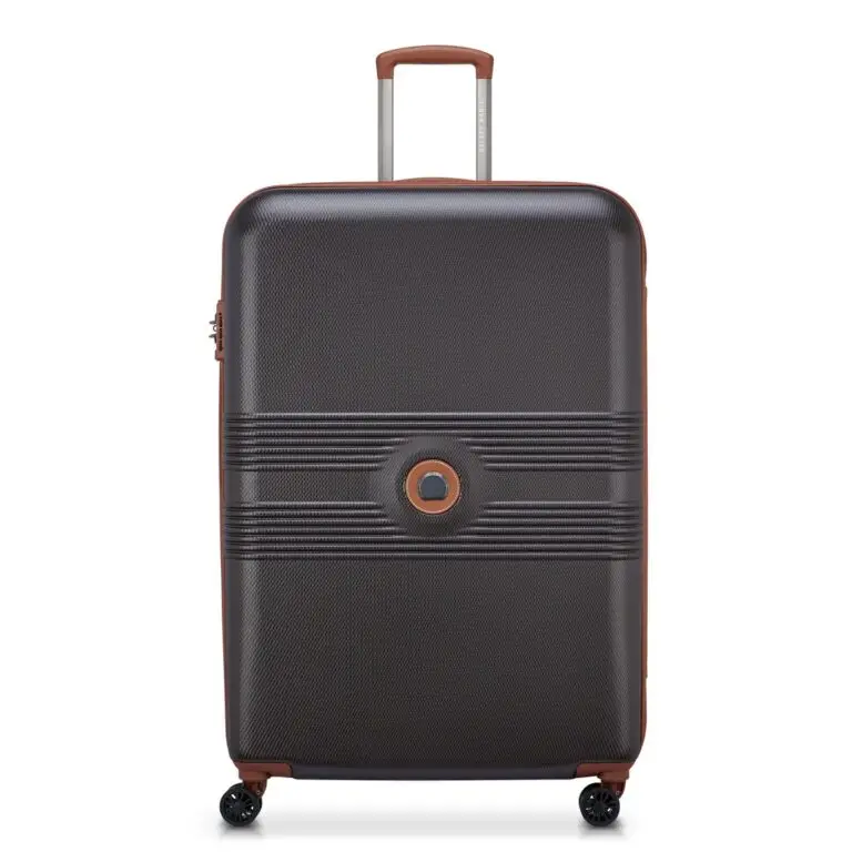Delsey Flanerie SE 82cm Chocolate expandable polycarbonate XL check-in suitcase