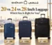 20 vs 24 vs 28 inch luggage size comparison at SHONATI