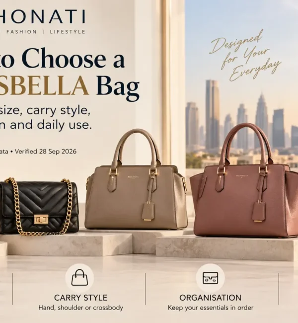 CHRISBELLA handbags in different sizes and carrying styles at SHONATI