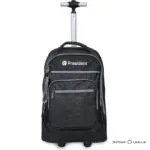 PRESIDENT 97785 Black Trolley School Backpack | SHONATI