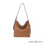 David Jones CM8447 Suede Effect Hobo Shoulder Bag | SHONATI