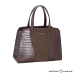 David Jones CM8533 Croc Effect Trapeze Handbag | SHONATI